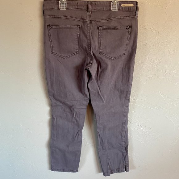 Anthropologie Pilcro Stet Crop Slit Grey Jeans - Picture 8 of 10